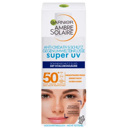 Garnier Fluide Visage Solaire à l’Acide Hyaluronique Spf50+ Anti-Taches 40 ml