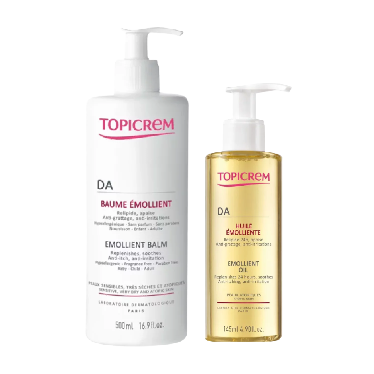 Topicrem Da Duo Booster d’Hydratation, Anti-Irritation, Eczéma (Nourissons-Enfants-Adultes) Sans parfum