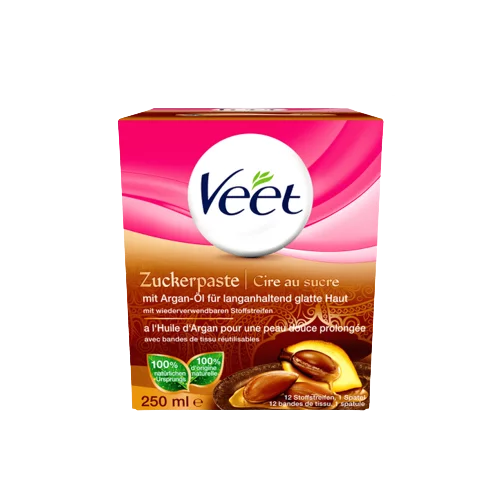 Veet Pâte à Sucre à l’Huile d’Argan Épilation Corps Et Jambes 250 ml