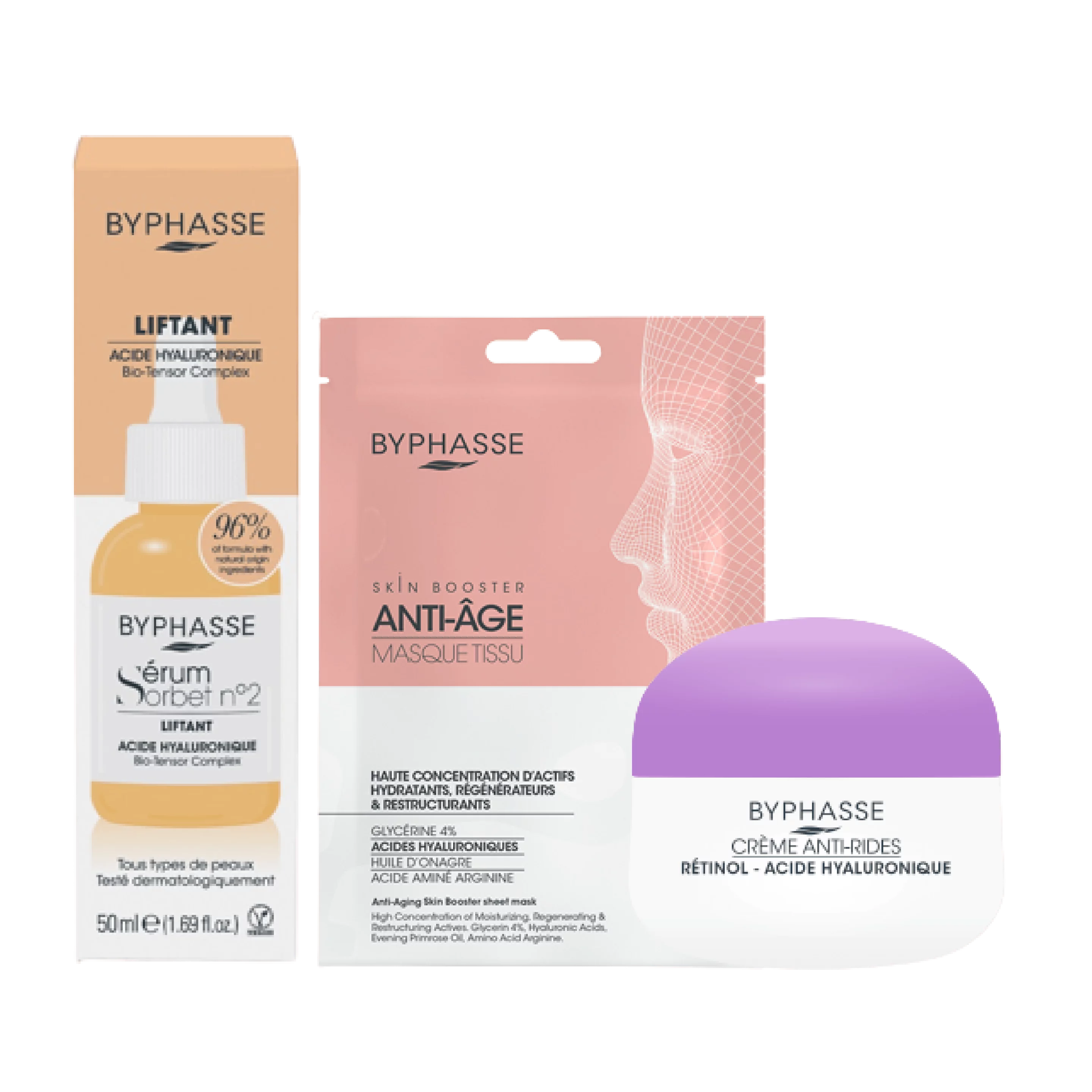 Byphasse Routine Anti Age (ridules, rides), Hydratant Et Liftant
