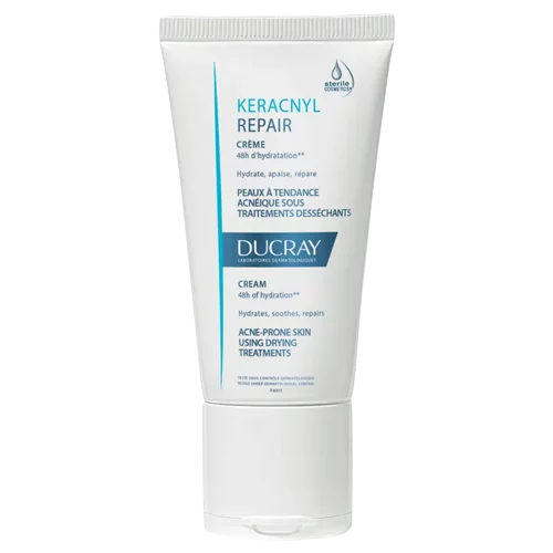Ducray KERACNYL REPAIR Crème Hydratante et Apaisante Peaux à Tendance Acnéique 50 ml