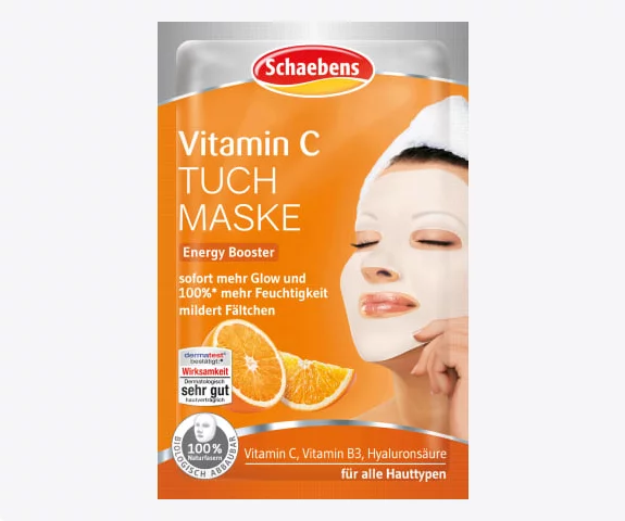 SCHAEBENS Masque en feuille à la vitamine C 1 pc