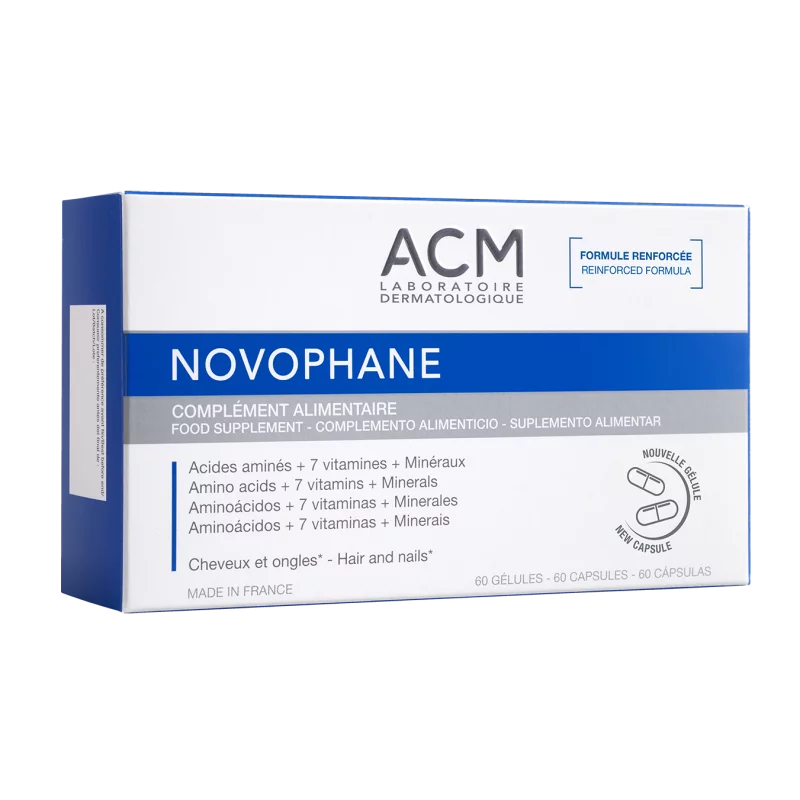 ACM Novophane Complément Alimentaire Cheveux et Ongles 60 gélules