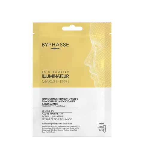 Byphasse Masque Tissu Skin Booster Illuminateur 1 pièce