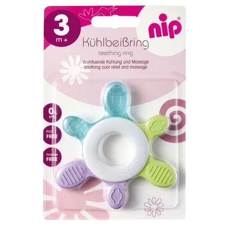 NIP Anneau de Dentition Rafraîchissant 1 pièce (Jaune/Rouge)