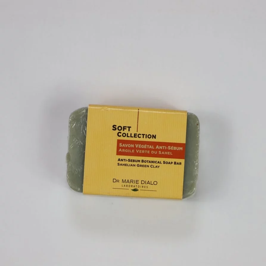 Dr Marie Diallo Laboratoires Le savon végétal anti-sébum 150g : Anti-brillance & Anti- Pores Dilatés