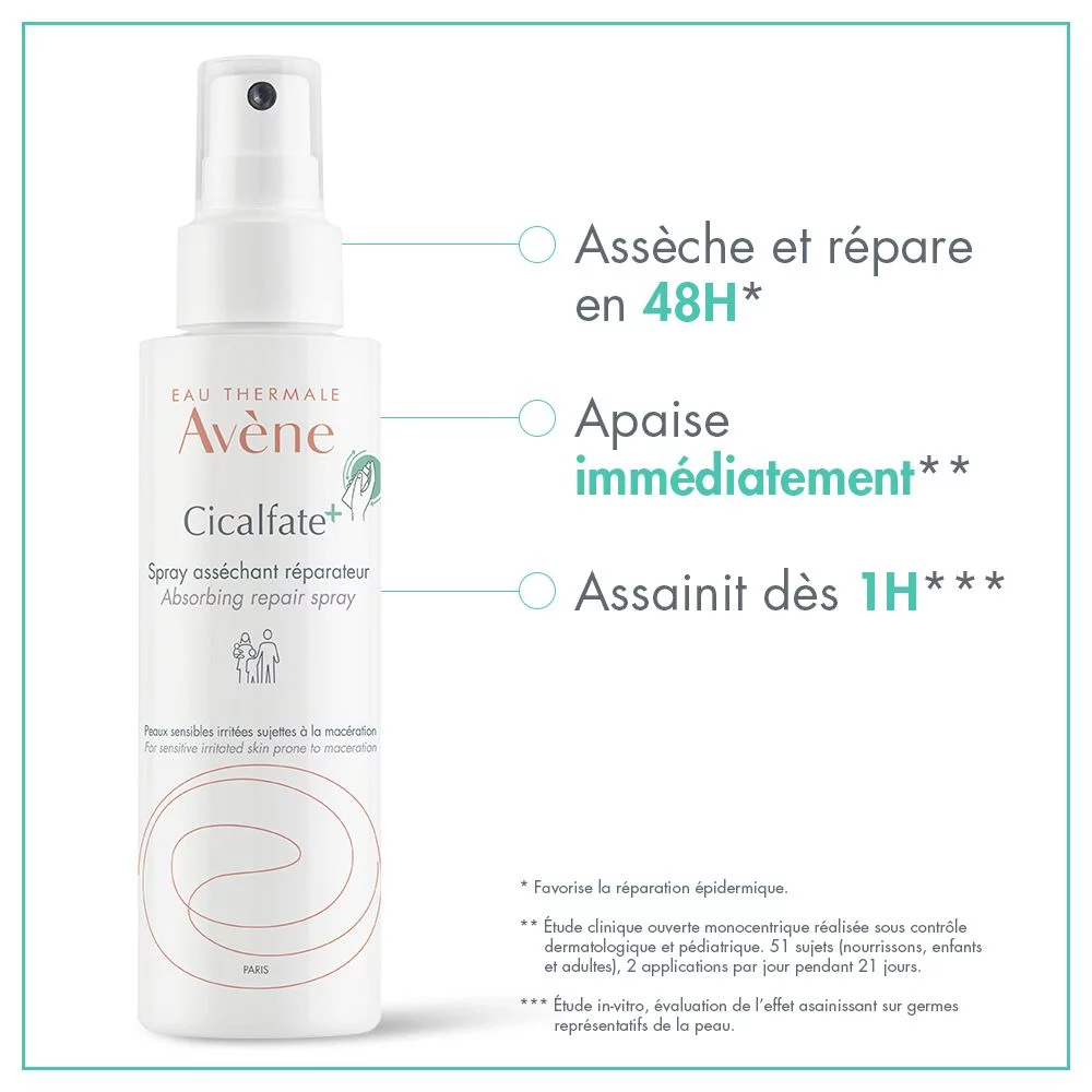 Avène Cicalfate Spray Asséchant, Reparateur et Apaisant 100ml