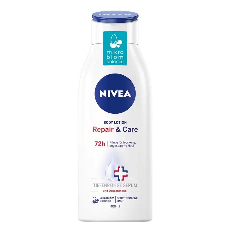 NIVEA Lait de Corps Hydratant Réparateur ; Soin Peau Très Sèche 400 ml