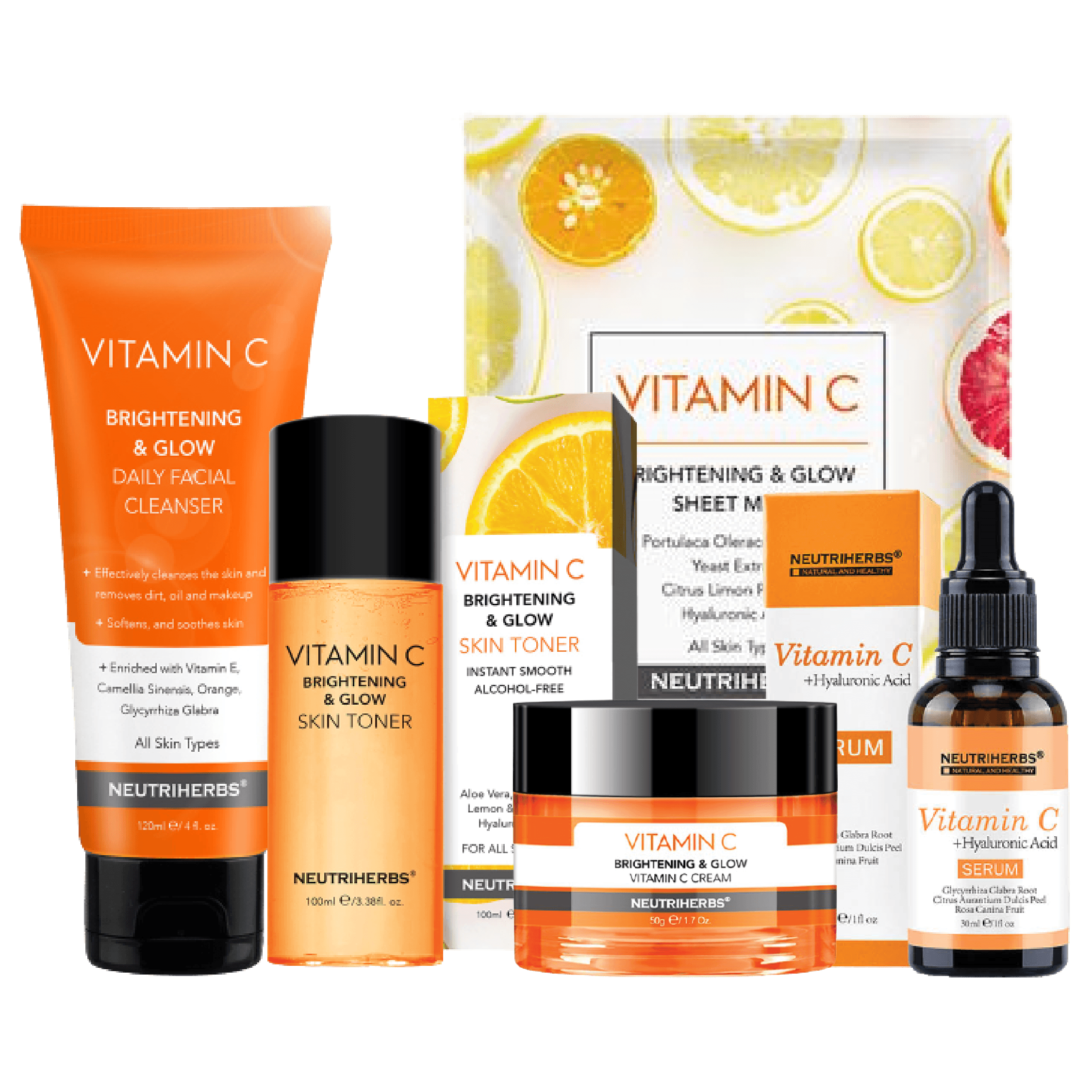 Neutriherbs Coffret Glow Visage Éclat du Teint Anti Taches (Boutons , Points noirs, Taches brunes ..) et Anti-Age