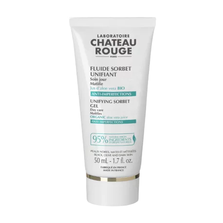 Chateau Rouge Fluide Sorbet Unifiant Anti-Imperfections Peaux Noires Mates Métissées 50ml