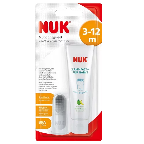 Nuk Kit de Soins Bucco-dentaires pour Bébé de plus de 3 à 12 mois