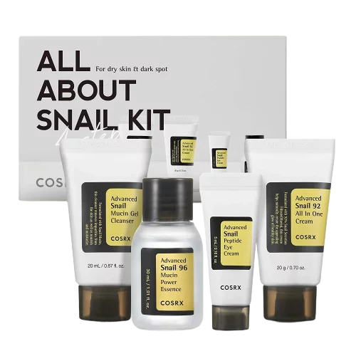 Cosrx All About Snail Kit Soins Éclat – Anti Tache – Anti Age à La Mucine d’Escargot