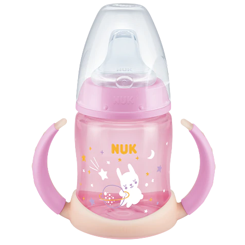 NUK Tasse Rose d’Apprentissage First Choice Night – Age 6 à 18 mois 1 pièce
