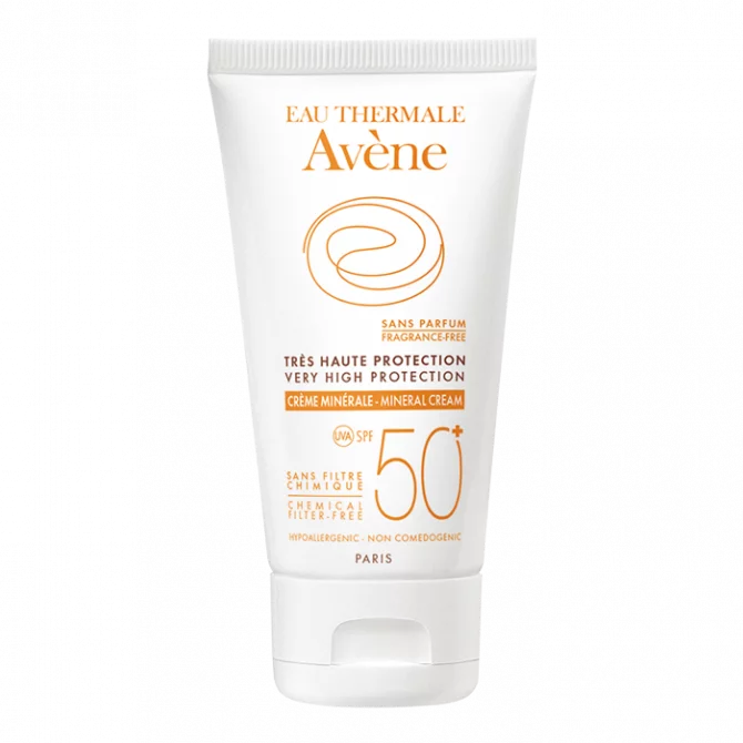 Avene – Solaire – Crème Minérale SPF50+ Sans Parfum 50ml