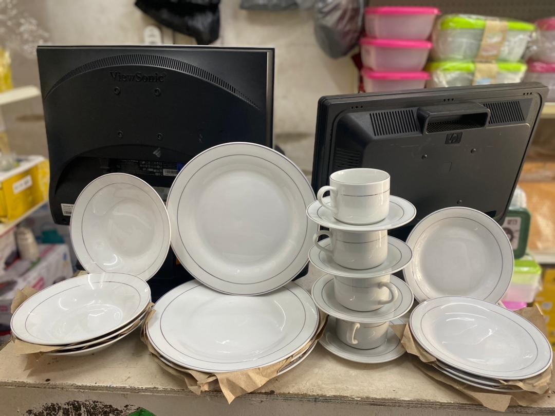 original tea cups and plates