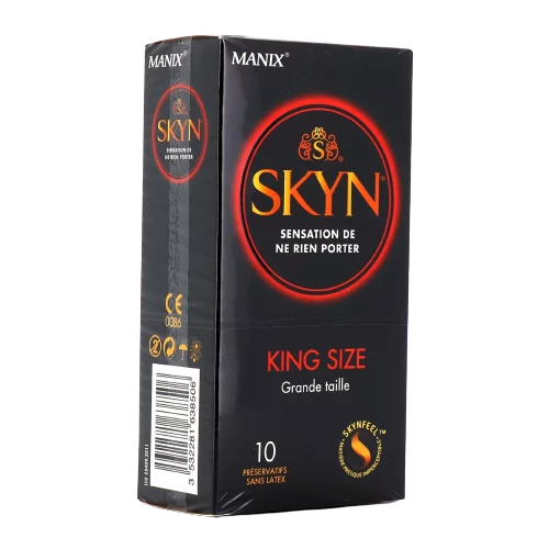 Manix Skyn King Size Préservatifs Sans Latex Grande Taille Boite 10