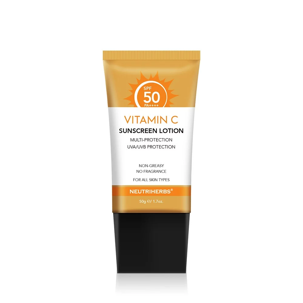 NEUTRIHERBS Crème solaire SPF50 éclaircissante et éclatante à la vitamine C SPF50