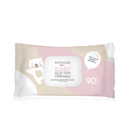 Byphasse Lingettes Nettoyantes Douces Baby Visage Et Corps 90 Lingettes