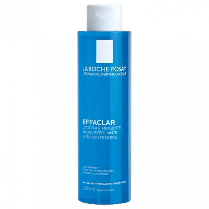 LA ROCHE-POSAY EFFACLAR Lotion Astringente Micro-Exfoliante Anti-Points Noirs, 200ml