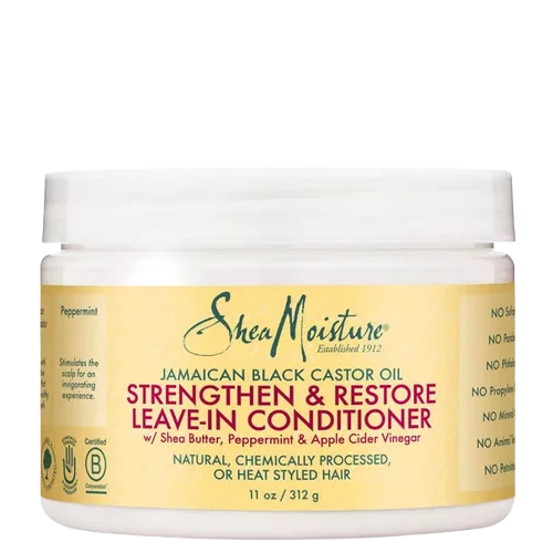 Shea Moisture Huile de Ricin Jamaican Black Castor Oil Leave In 312 g (Sans Rinçage )