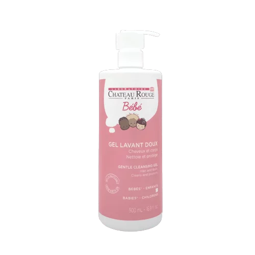 Chateau Rouge Bébé Gel Lavant Doux 2 en 1 Corps Et Cheveux 500 ml