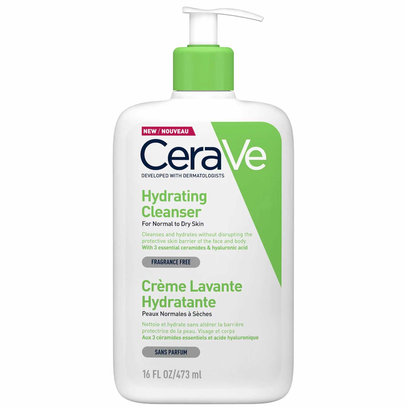 CeraVe Crème Lavante Hydratante 473 ml