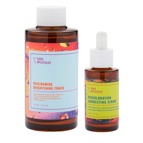 Good Molecules Pack Éclat Anti Tâches Et Boutons (Taches brunes, Cicatrices d’acné, Mélasma, Pores dilatés)