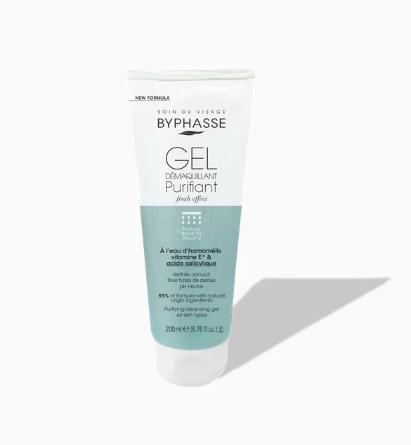 BYPHASSE Gel démaquillant purifiant tous types de peaux 200ml