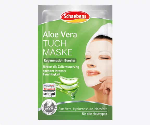 SCHAEBENS Masque en feuille aloe vera 1 pièce
