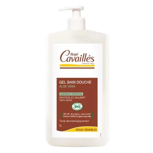 Roge Cavailles Gel Bain Douche Aloe Vera Surgras Bio 1L