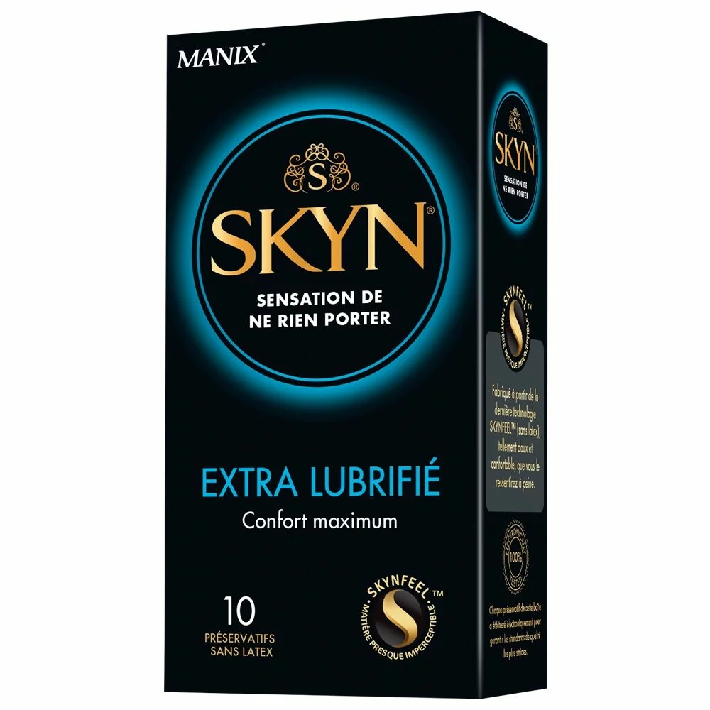 Manix Préservatifs Skyn Extra Lubrifié Boîte de 10