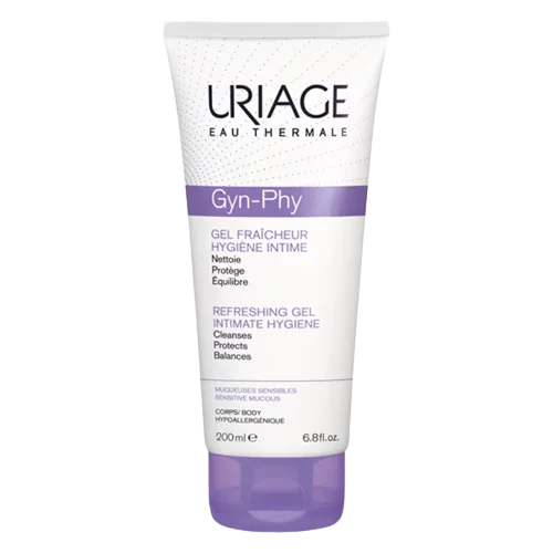 Uriage GYN-PHY Gel Fraîcheur Hygiène Intime Muqueuses Sensibles 200 ml