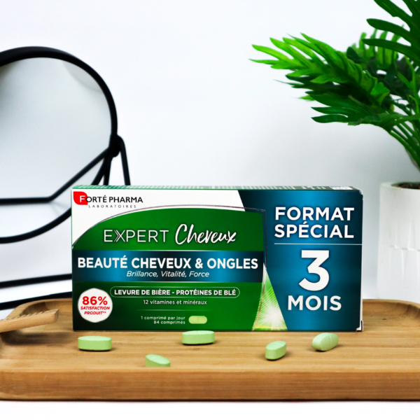 Forté Pharma Expert Cheveux Triple Action, 3×28 comprimés, format 3 mois, dont 50 % offert