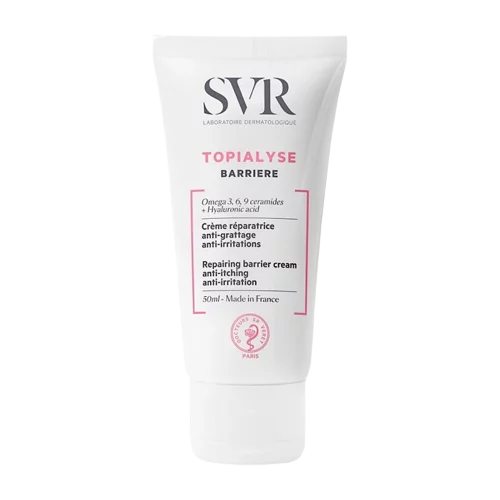 SVR Topialyse Barrière Crème Réparatrices, Apaisante Anti Grattage Et Rougeur 50 ml