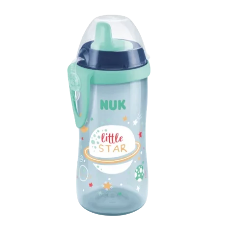 Nuk Kiddy Cup Night Biberon Apprentissage 300 ml (Age : à partir de 12mois / Bleu)