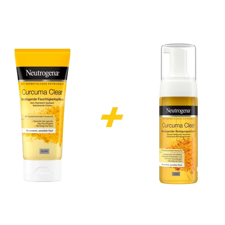 NEUTROGENA Pack Curcuma Mousse Nettoyante +Soins Anti Boutons