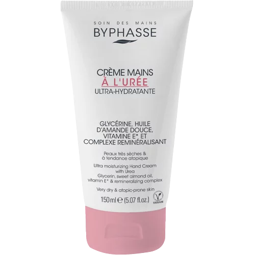 Byphasse Crème Mains à L’urée Ultra-Hydratante 150ml
