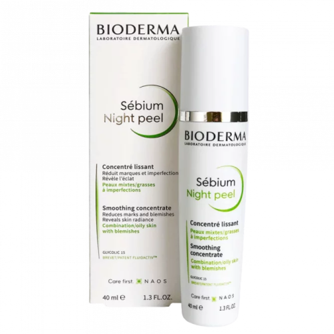 Bioderma Sébium Night Peel Concentré Lissant 40ml