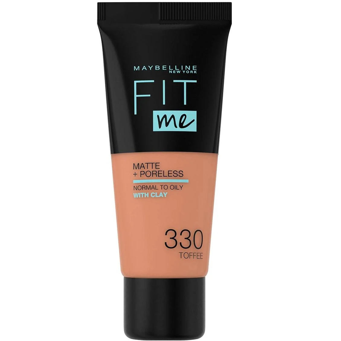 Maybelline New York FIT ME Fond De Teint Matte & Poreless 330 Caramel Doré