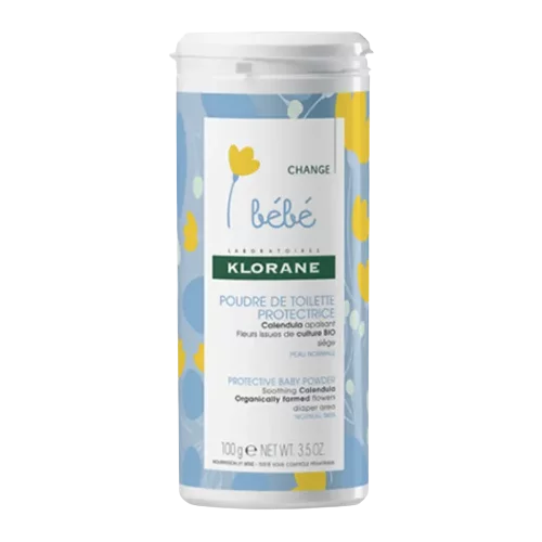 Klorane BÉBÉ Poudre de Toilette Protectrice au Calendula 100 g