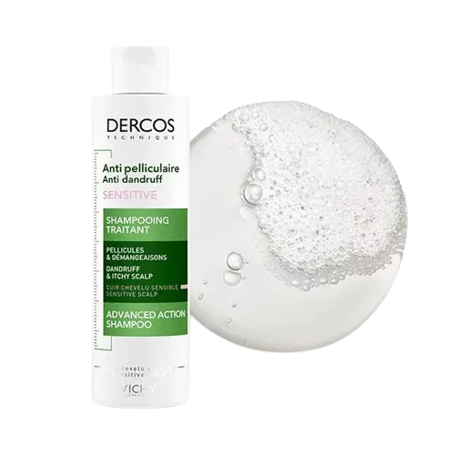 Vichy Dercos Shampooing Traitant Anti-Pelliculaire Cuir Chevelu Sensible 200ml