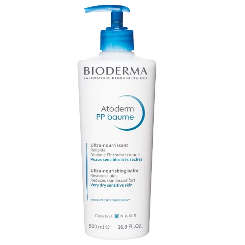 Bioderma Atoderm PP Baume Visage et Corps Relipidant Peaux Sèches, Irritées à Atopiques 500 ml
