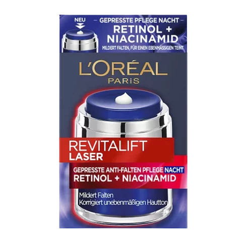 L’Oréal Crème de nuit Revitalift Anti-rides Soin Rétinol + Niacinamide, 50 ml