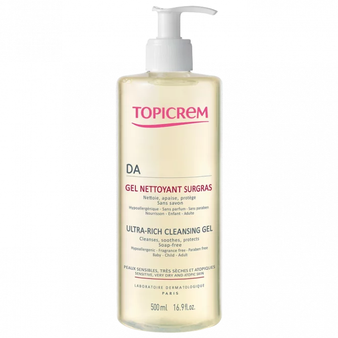 Topicrem DA Gel Nettoyant Surgras, 500ml