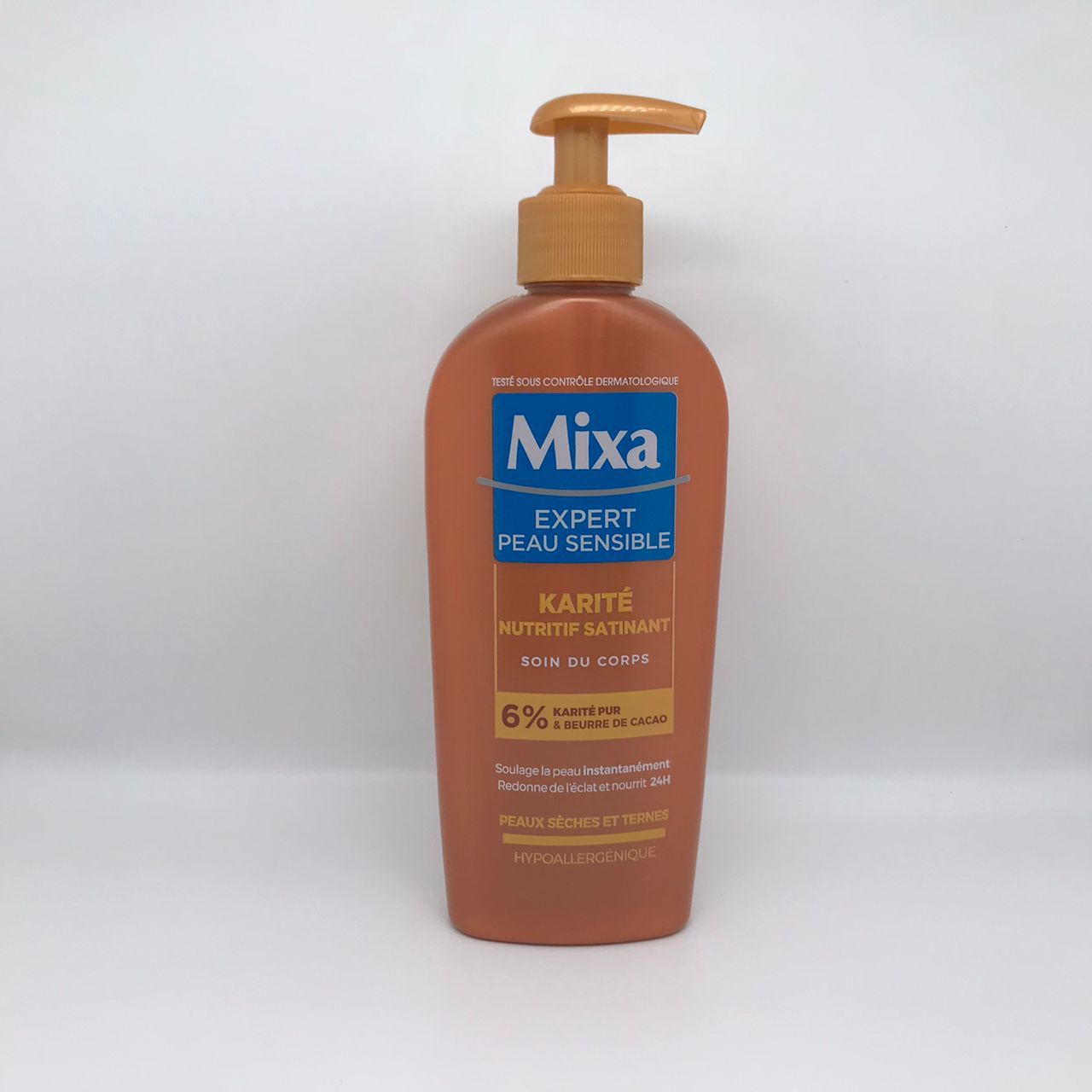 Mixa Lait corps Nutritif Satinant Karité Intensif Peaux Sèches 250 ml