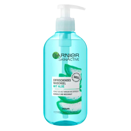 Garnier Gel nettoyant végétal rafraîchissant à l’Extrait d’Aloe 200ml
