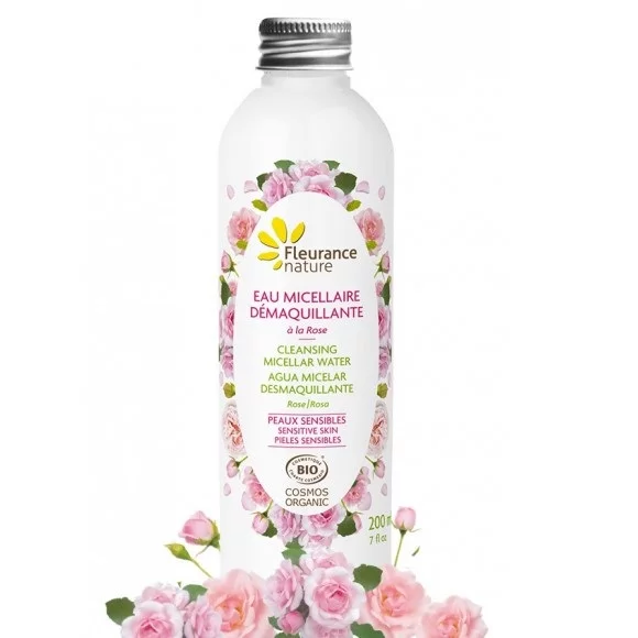 Fleurance Nature Eau micellaire démaquillante à la Rose 200ml