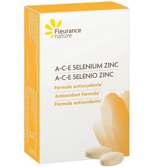 Fleurance Nature A-C-E sélénium zinc boite de 30 comprimés