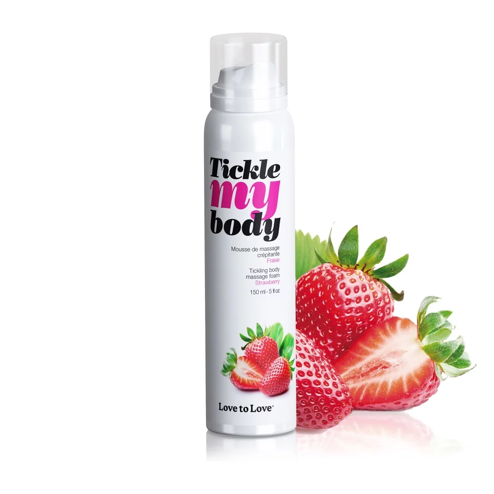 Tickle My Body Mousse de Massage Crépitante Fraise