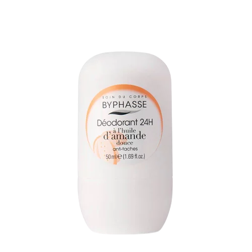 BYPHASSE Déodorant Femme 24h à l’huile d’amande douce (roll-on) 50ml